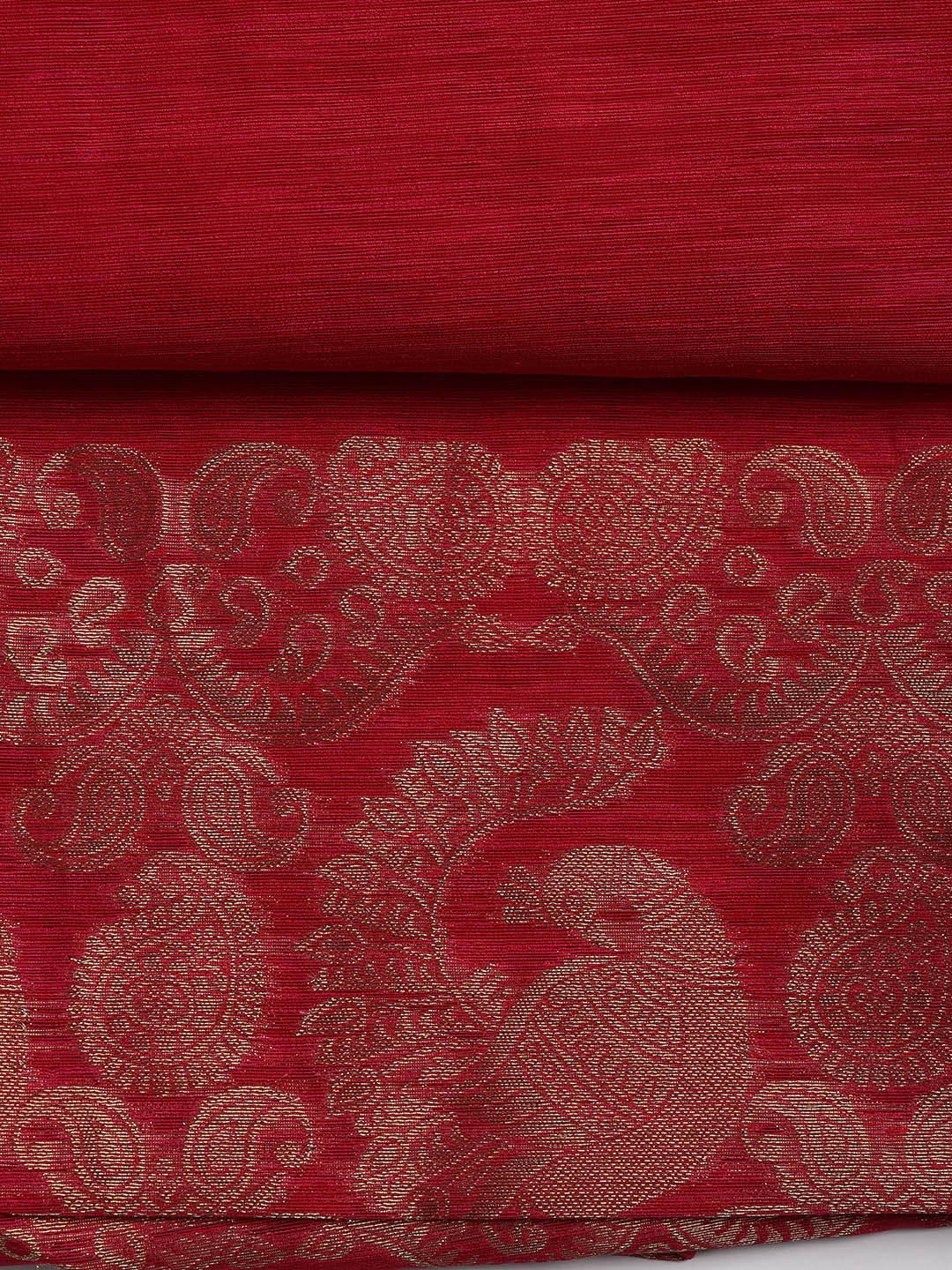 Woven Chanderi Unstitched Suit Piece With Dupatta