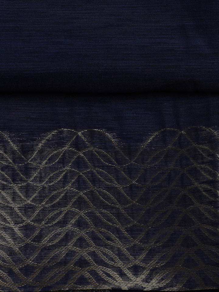 Woven Chanderi Unstitched Suit Piece With Dupatta
