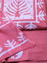 Printed Cotton Blend Unstitched Suit With Dupatta