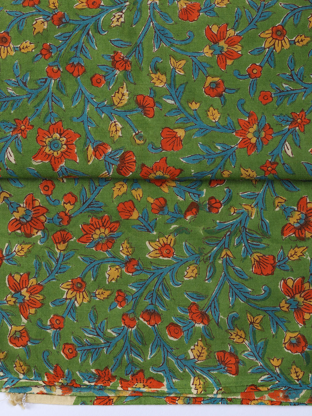 Printed Cotton Blend Unstitched Suit With Dupatta