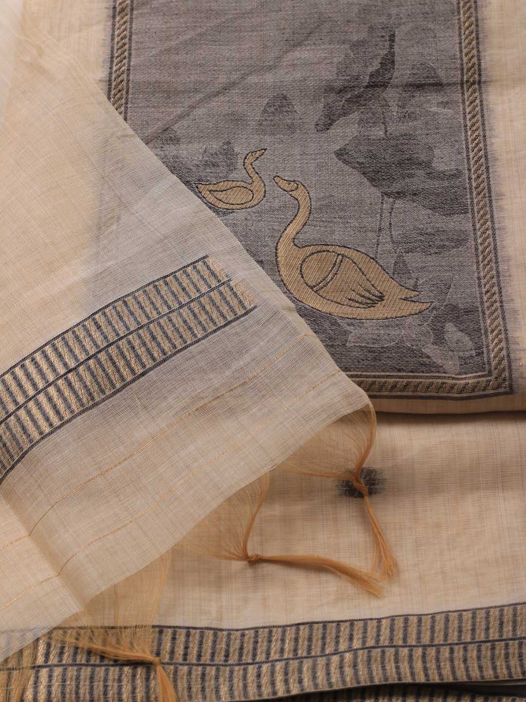 Jamdhani Chanderi Unstitched Suit Piece With Dupatta