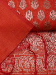 Woven Banarasi Chanderi Unstitched Suit With Dupatta