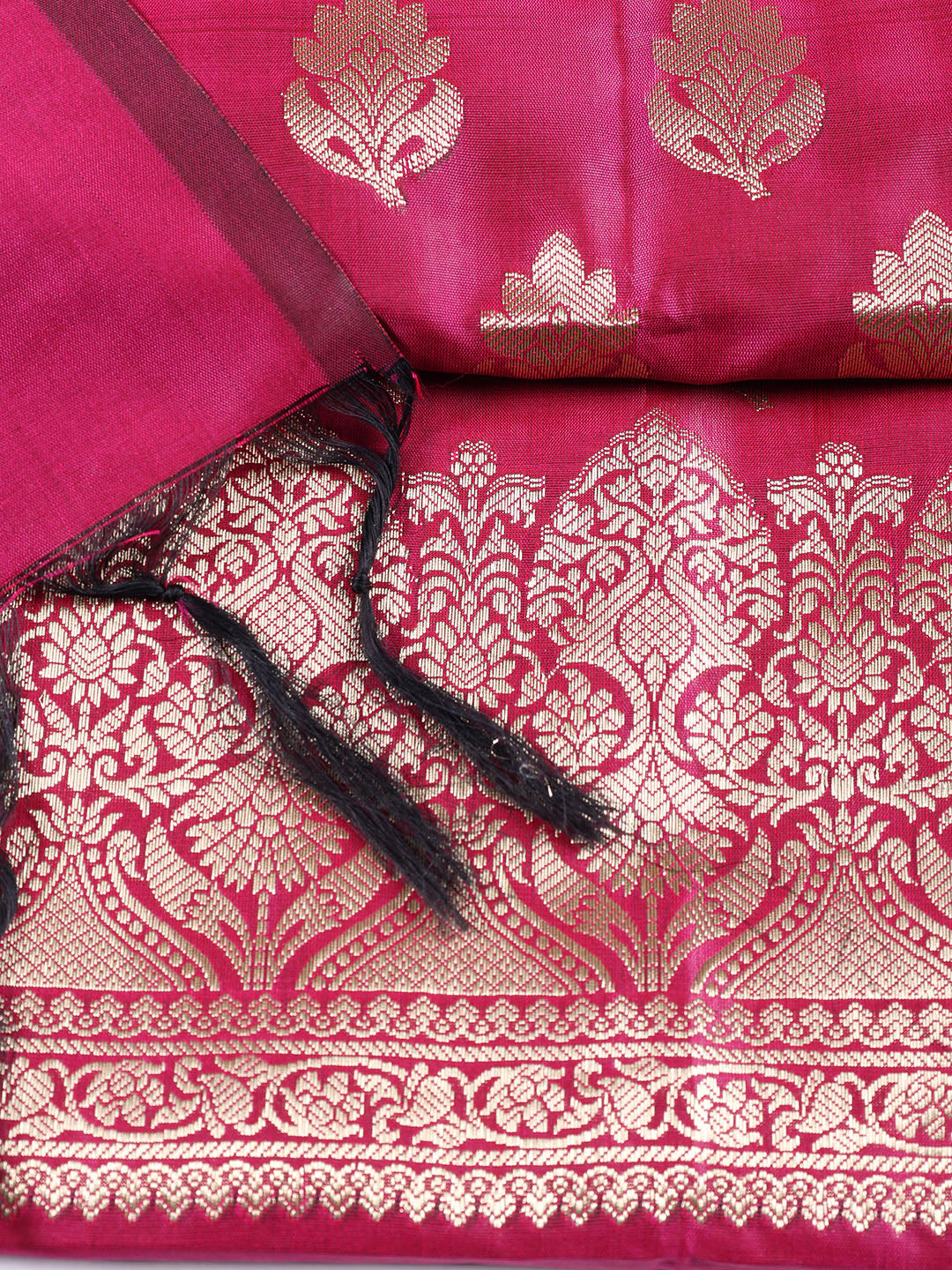 Woven Chanderi Unstitched Suit Piece With Dupatta
