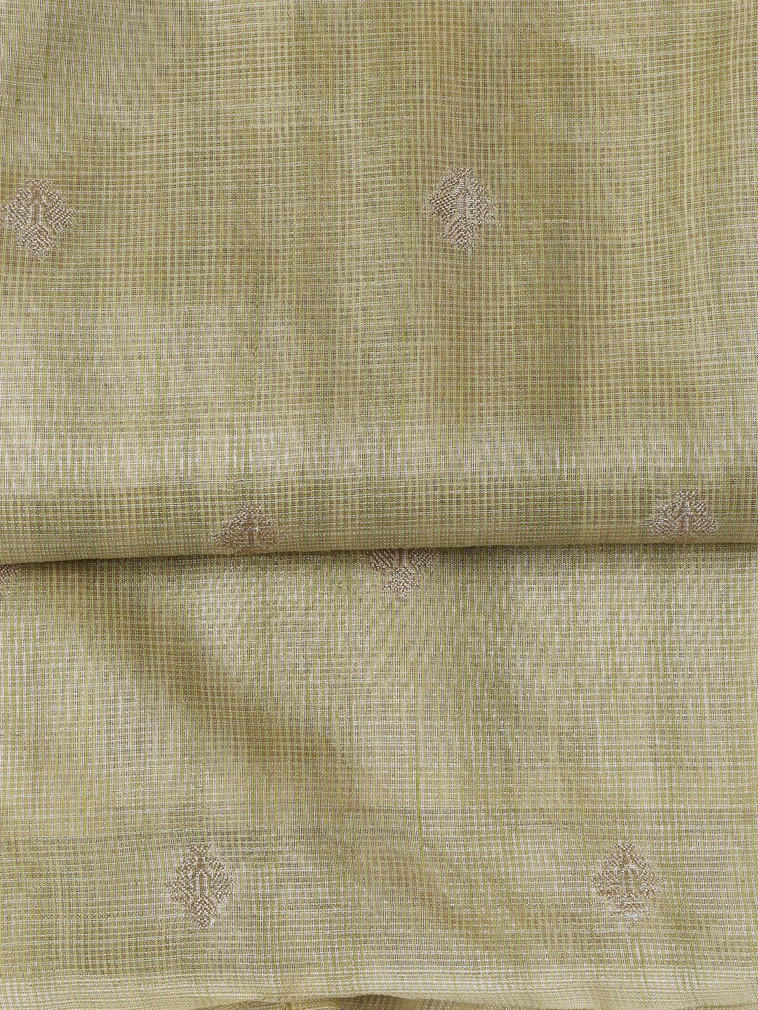 Woven Tissue Unstitched Suit With Dupatta