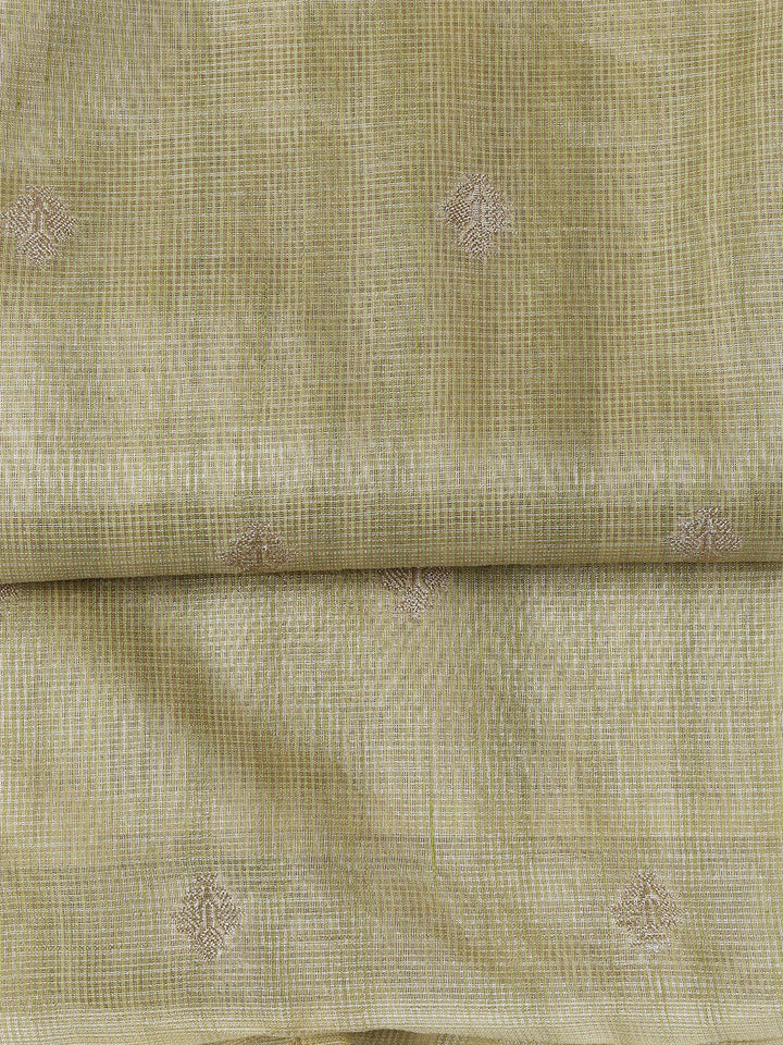 Woven Tissue Unstitched Suit With Dupatta