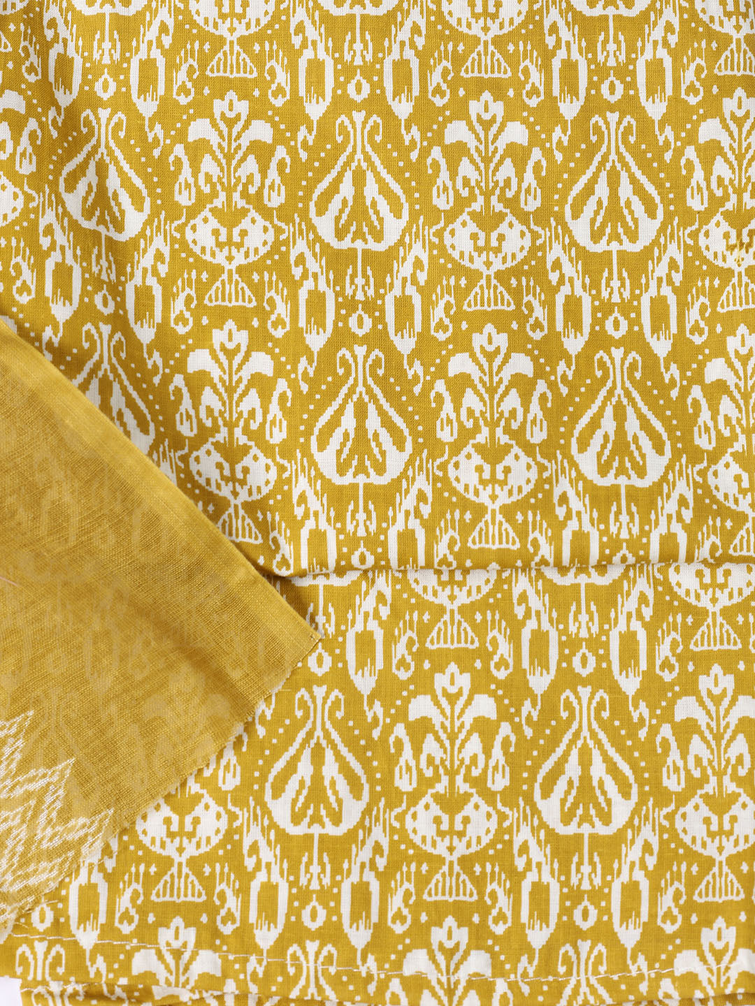 Printed Cotton Blend Unstitched Suit With Dupatta