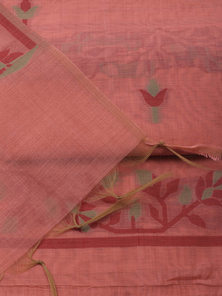 Jamdani Chanderi Unstitched Suit Piece With Dupatta