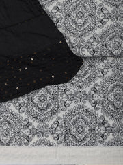 Embroidery Chanderi Unstitched Suit With Dupatta