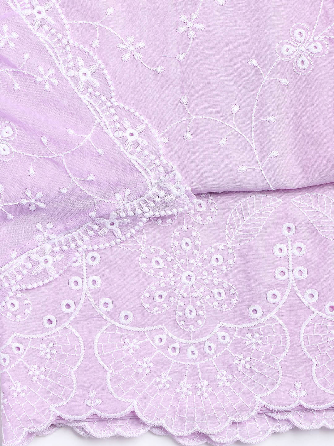 Neck Embroidery Cotton Unstitched Suit With Dupatta