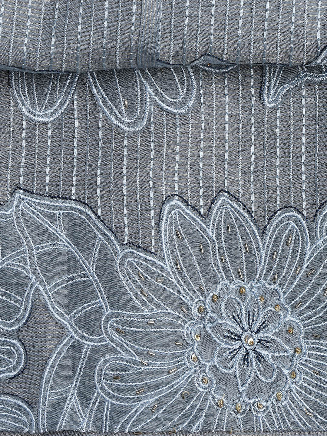 Embroidery Tissue Unstitched Suit With Dupatta
