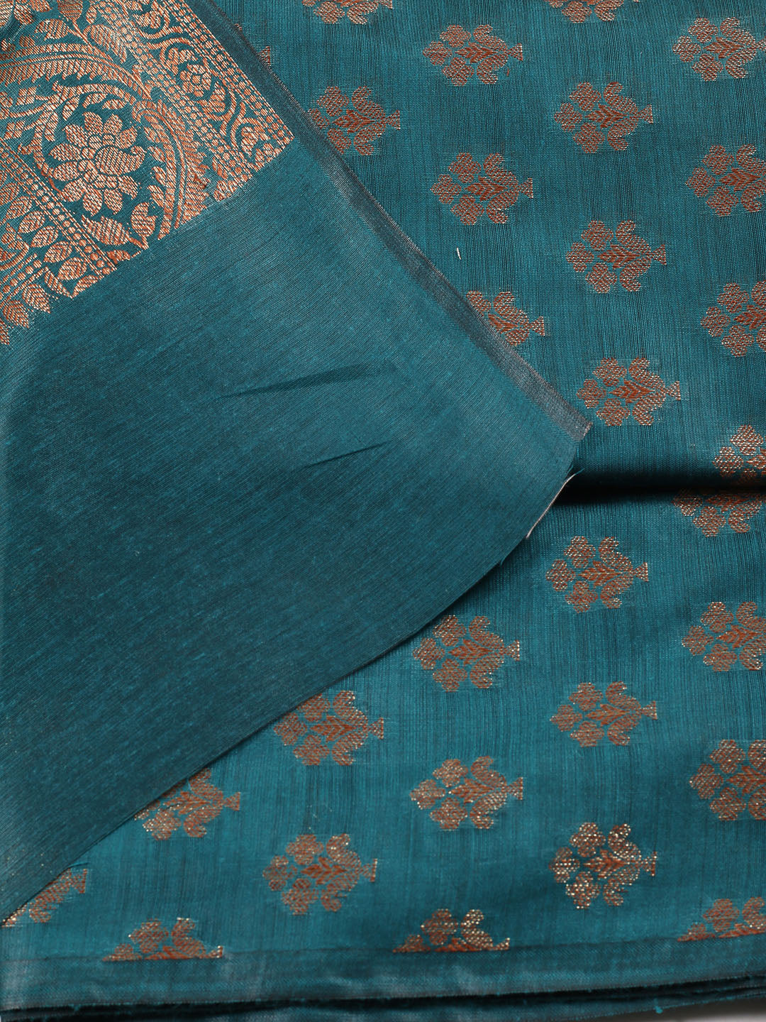 Woven Chanderi Unstitched Suit Piece With Dupatta