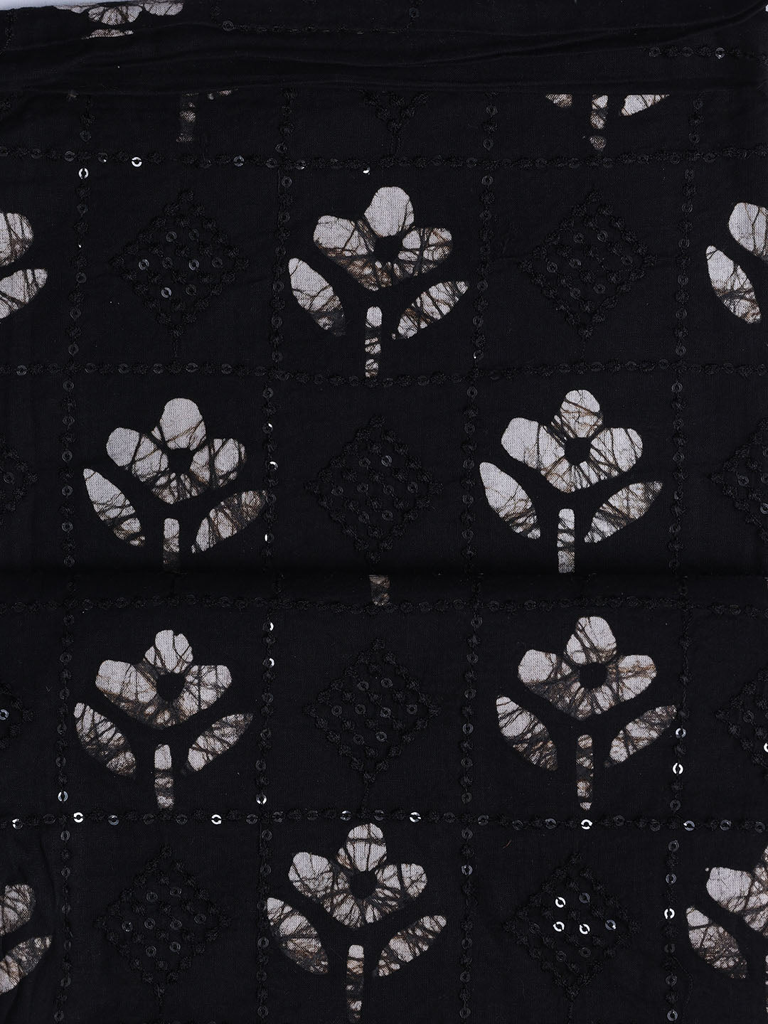 Printed Cotton Blend Unstitched Suit With Dupatta