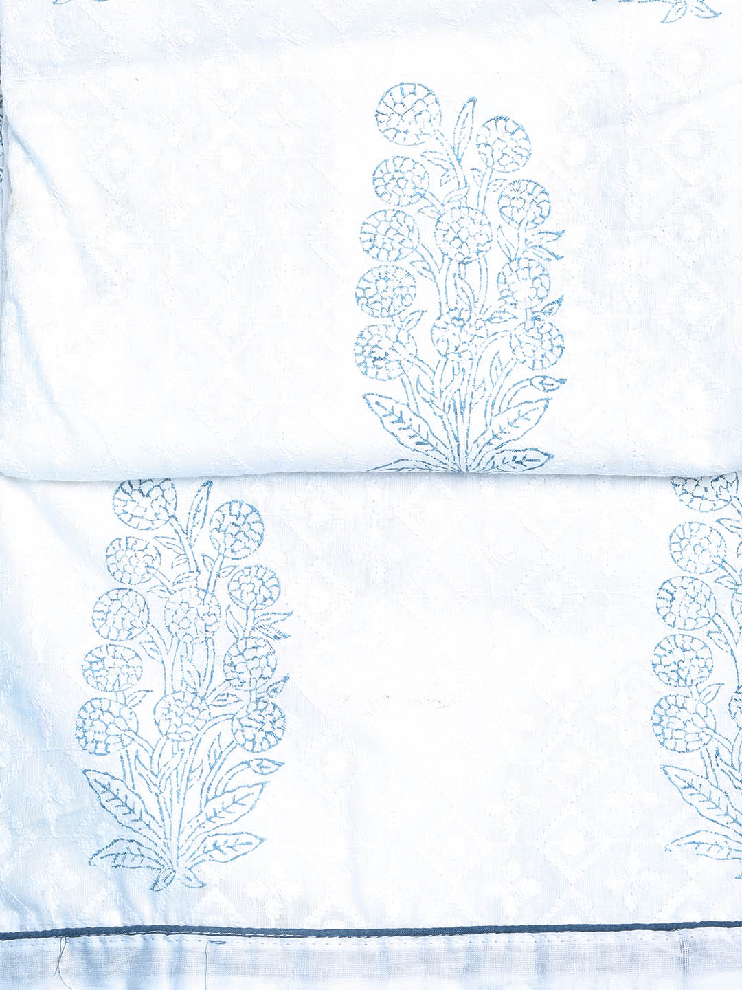 Printed Cotton Blend Unstitched Suit With Dupatta