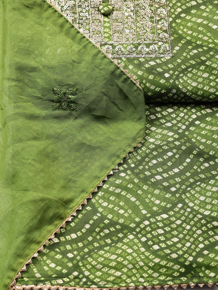 Neck Embroidered Cotton Blend Unstitched Suit Piece With Dupatta