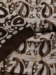 Printed Cotton Blend Unstitched Suit With Dupatta