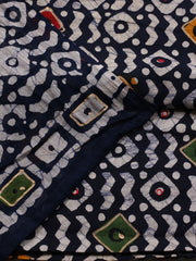 Printed Cotton Blend Unstitched Suit With Dupatta
