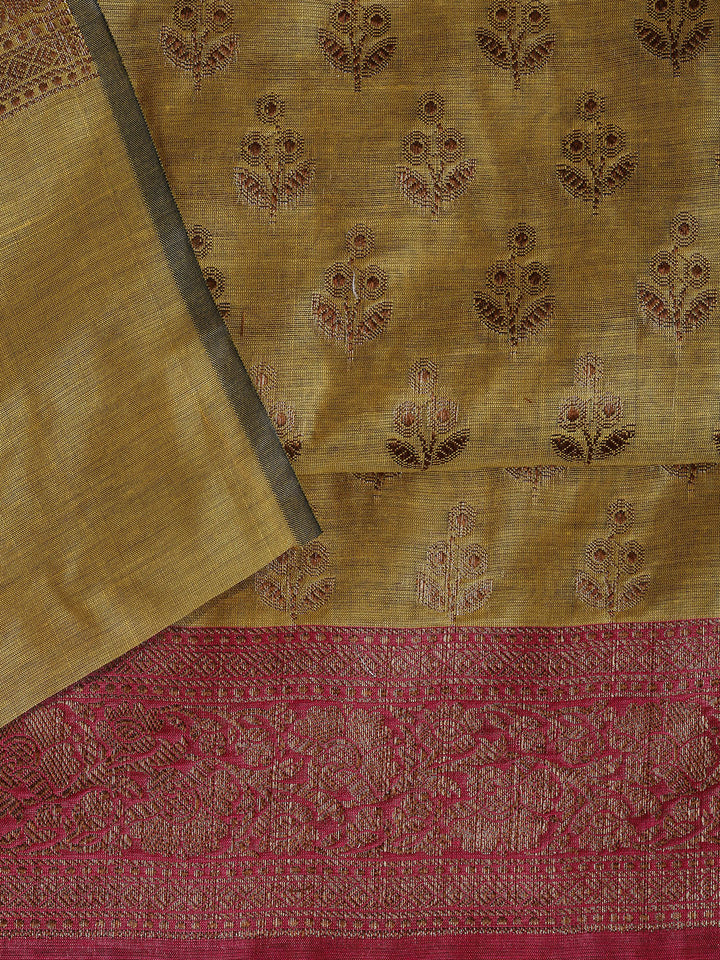 Banarasi Chanderi Unstitched Suit With Dupatta