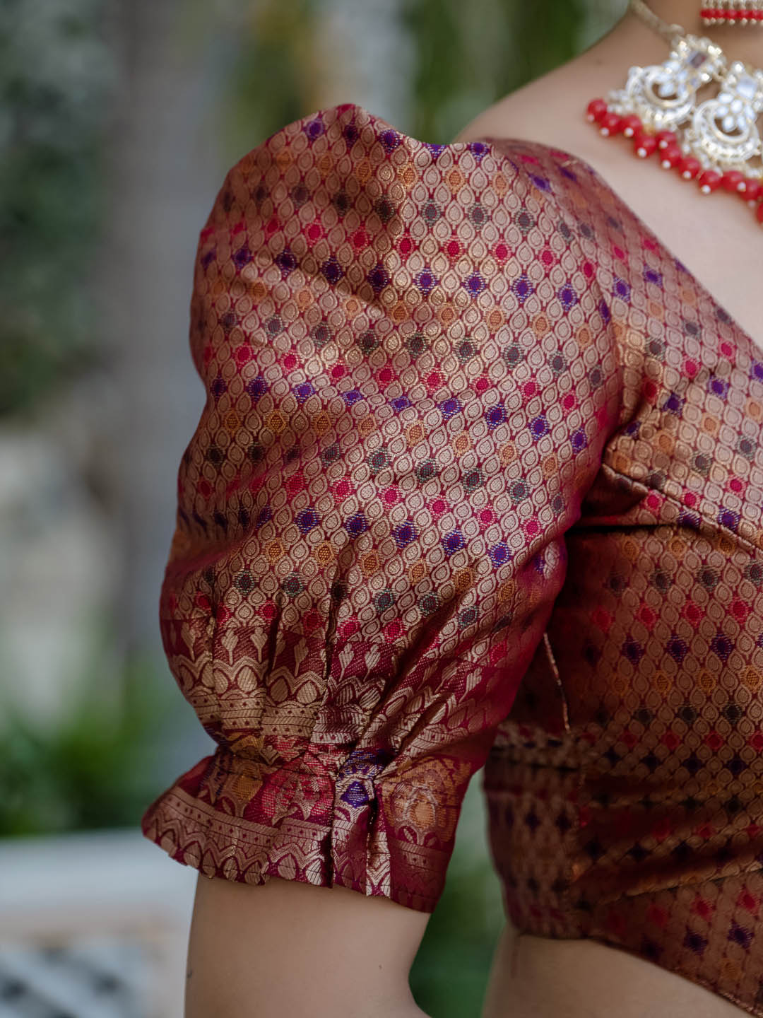 Plain Woven Border Kanjivaram Art Silk Saree