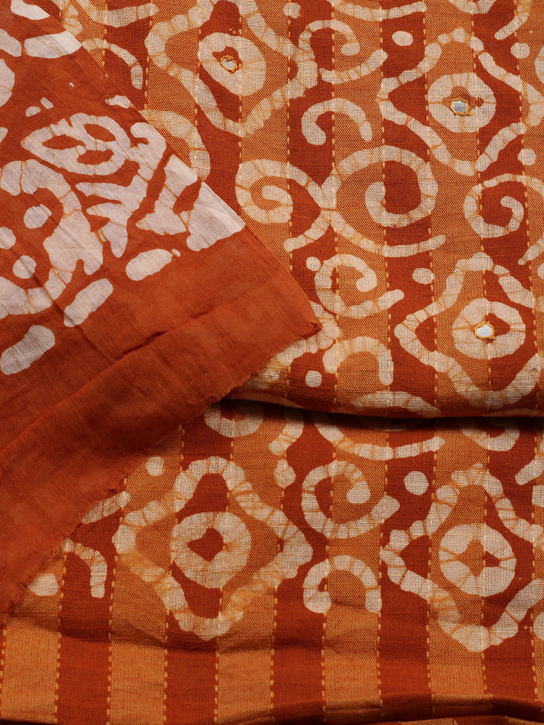 Printed Cotton Blend Unstitched Suit With Dupatta