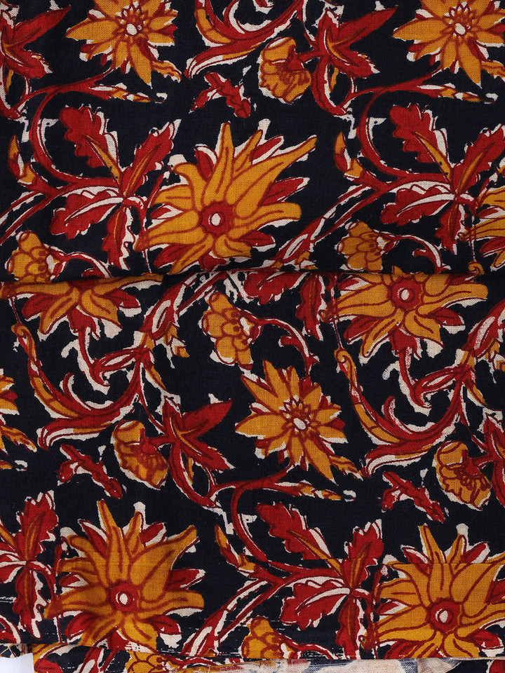 Printed Cotton Blend Unstitched Suit With Dupatta