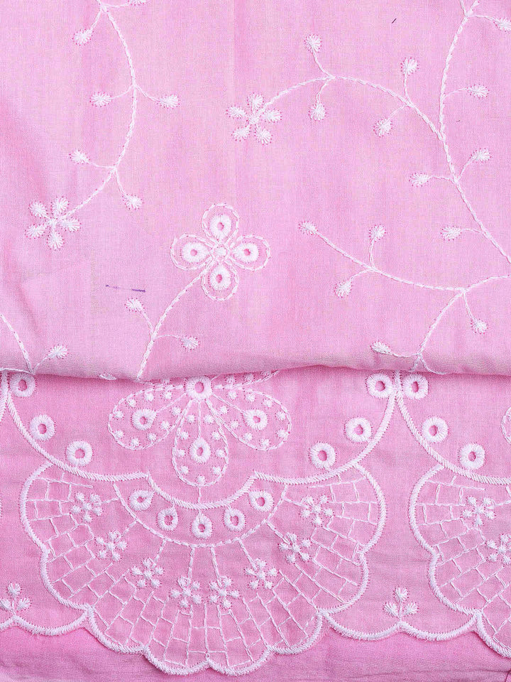 Neck Embroidery Cotton Unstitched Suit With Dupatta