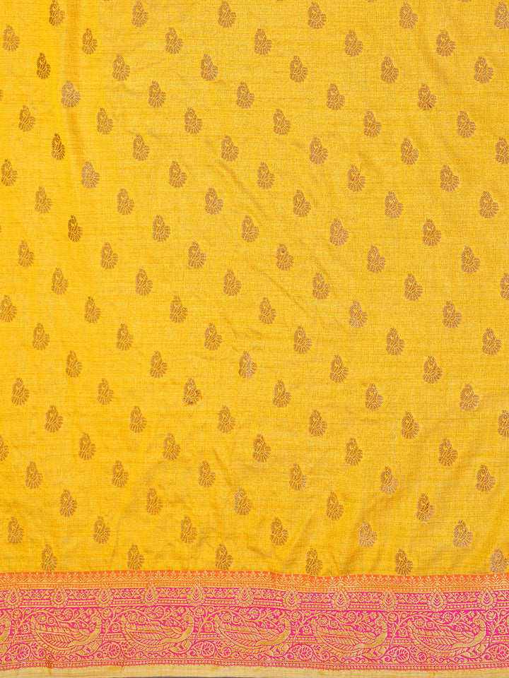 Zari Jaal Cotton Woven Saree