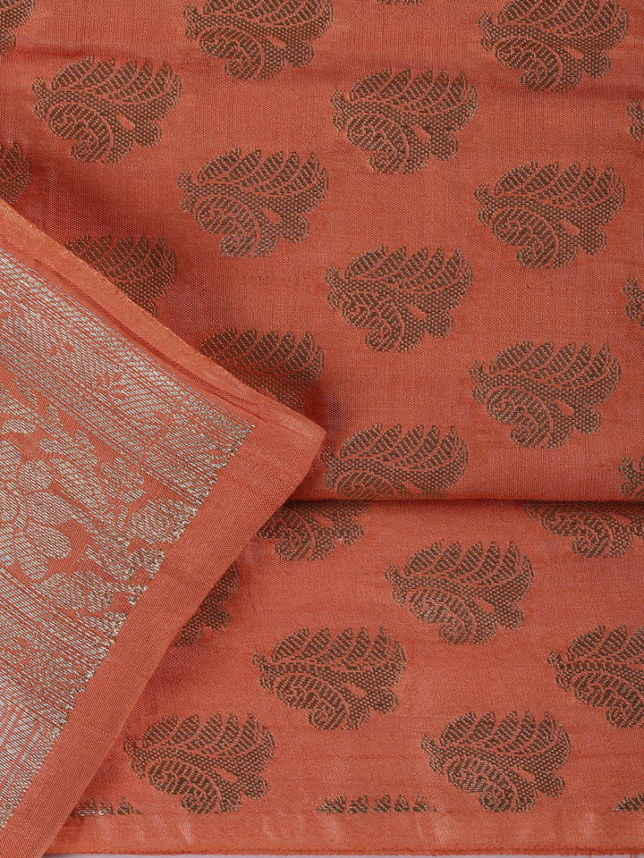 Banarasi Chanderi Unstitched Suit With Dupatta