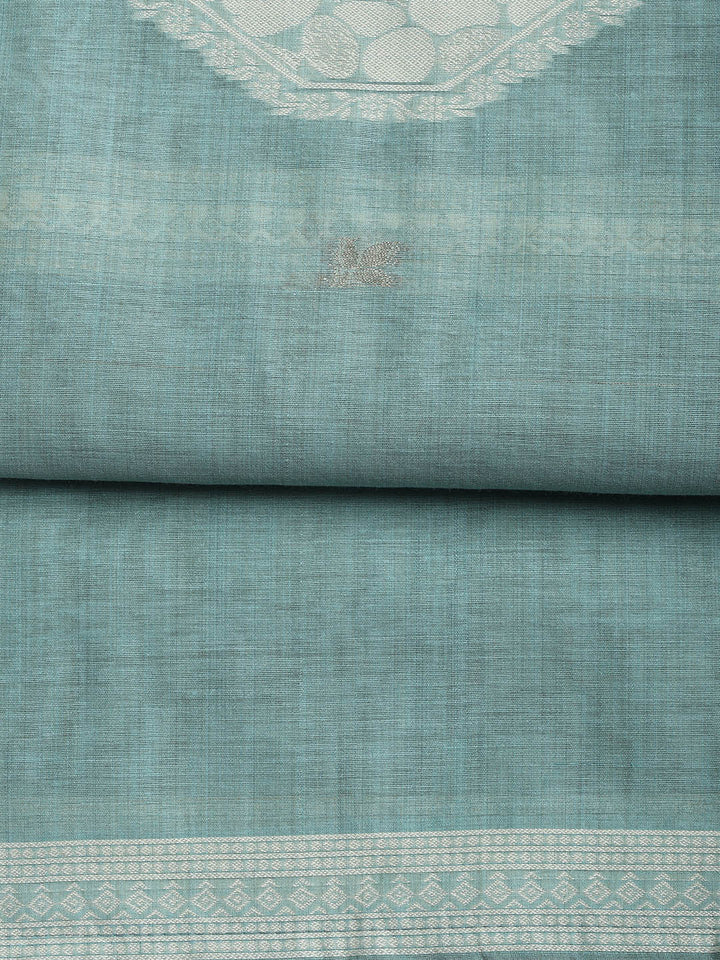 Woven Chanderi Unstitched Suit With Dupatta