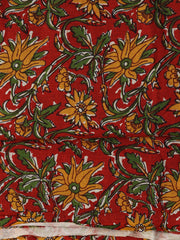 Printed Cotton Blend Unstitched Suit With Dupatta