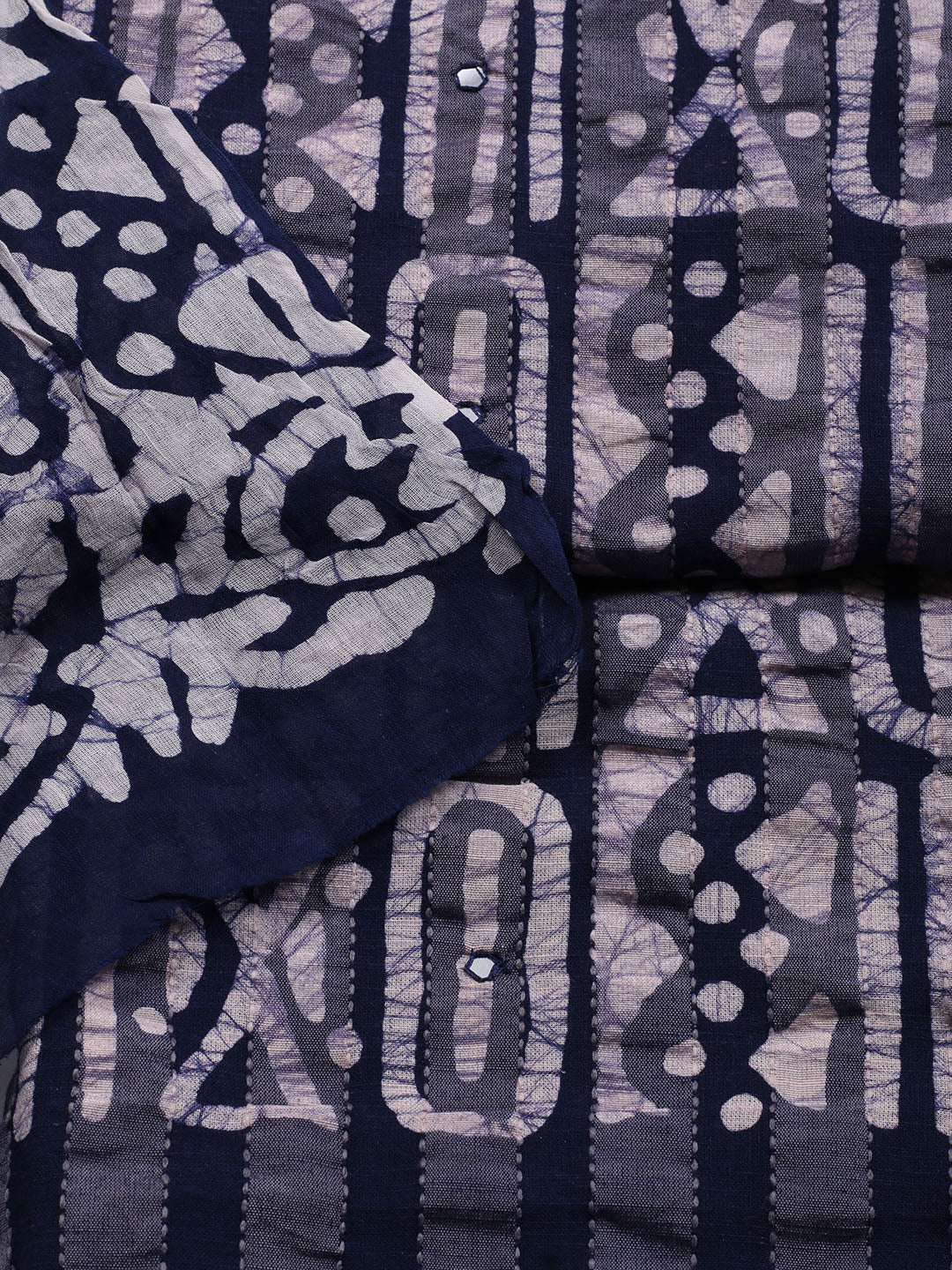 Printed Cotton Blend Unstitched Suit With Dupatta