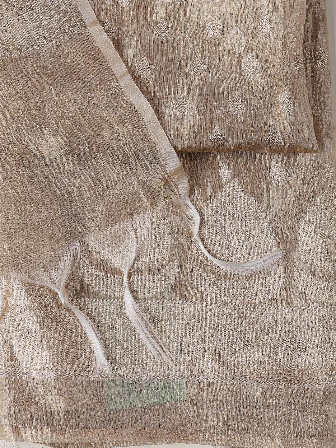 Woven Tissue Unstitched Suit With Dupatta