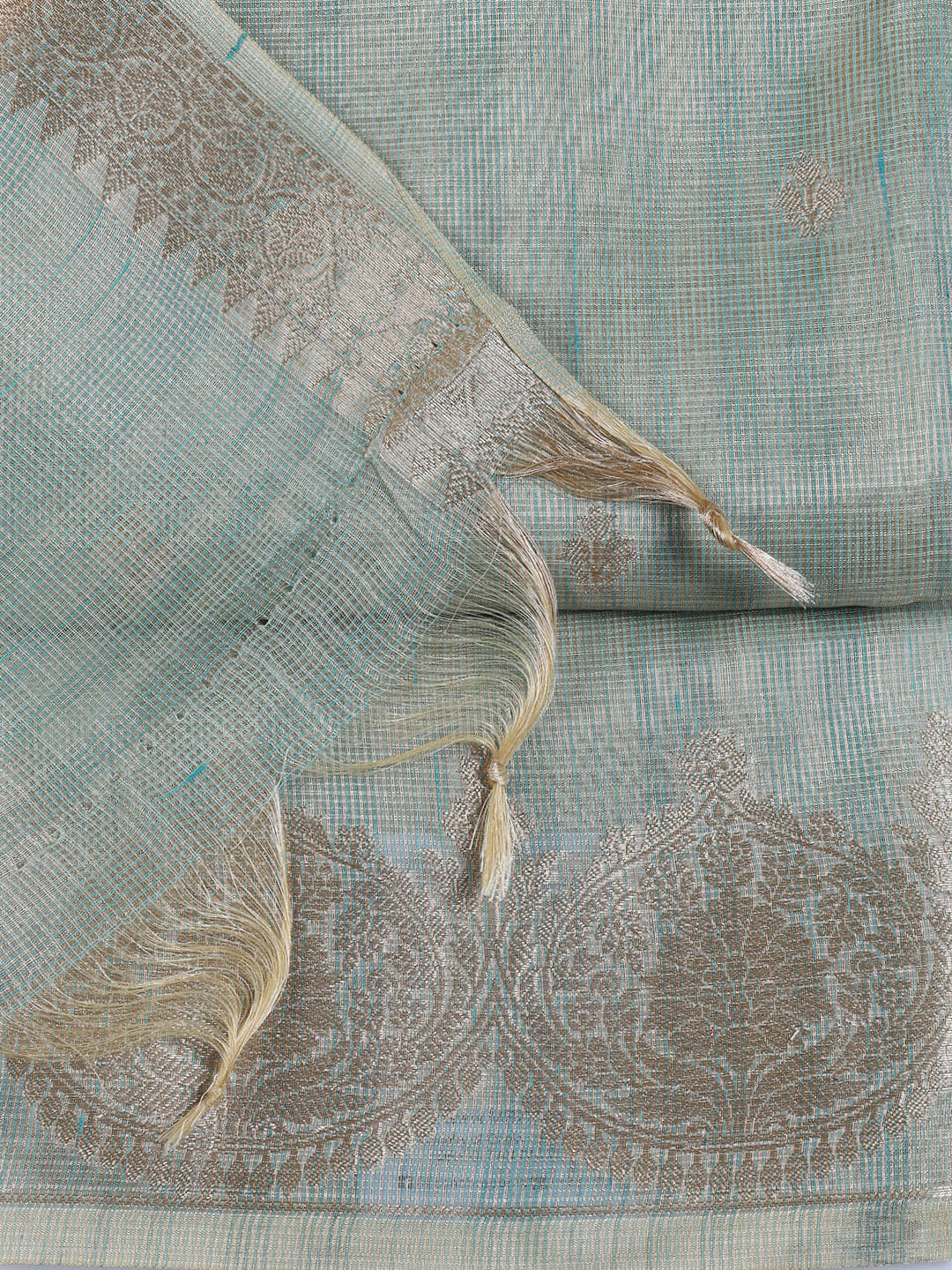 Woven Tissue Unstitched Suit With Dupatta