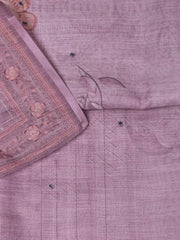 Floral Printed Linen Unstitched Suit With Dupatta