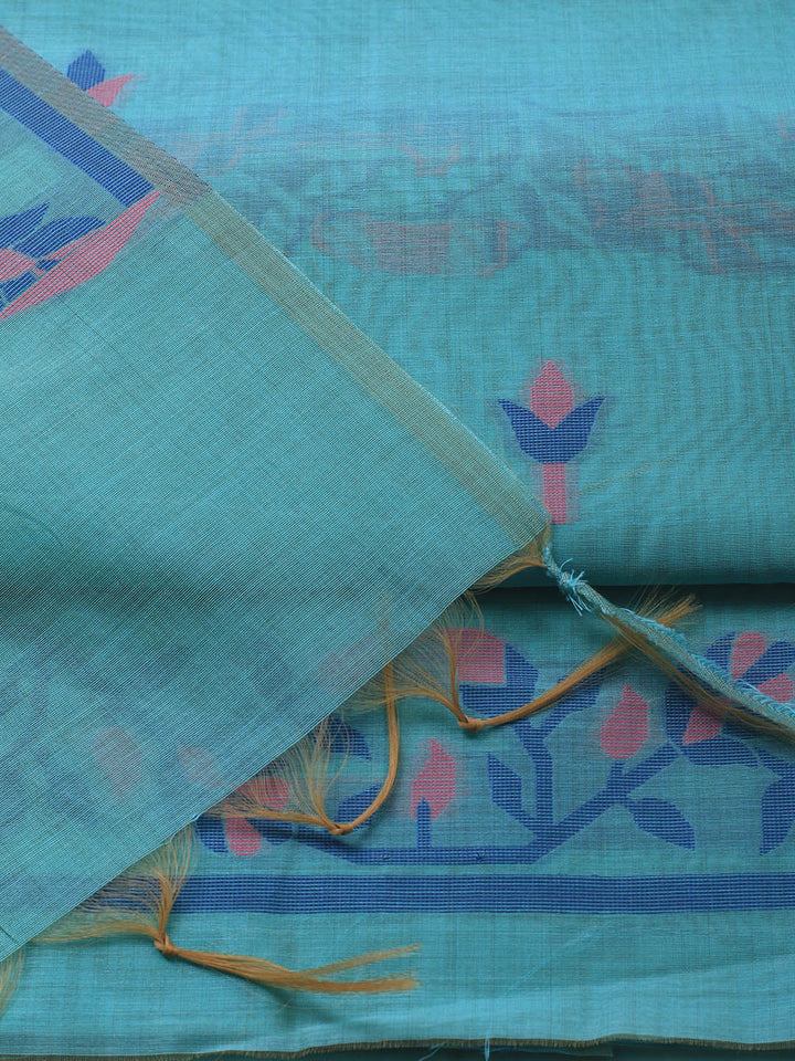 Jamdani Chanderi Unstitched Suit Piece With Dupatta