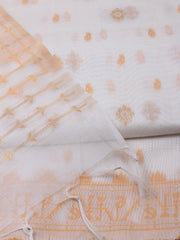 Jamdani Chanderi Unstitched Suit Piece With Dupatta