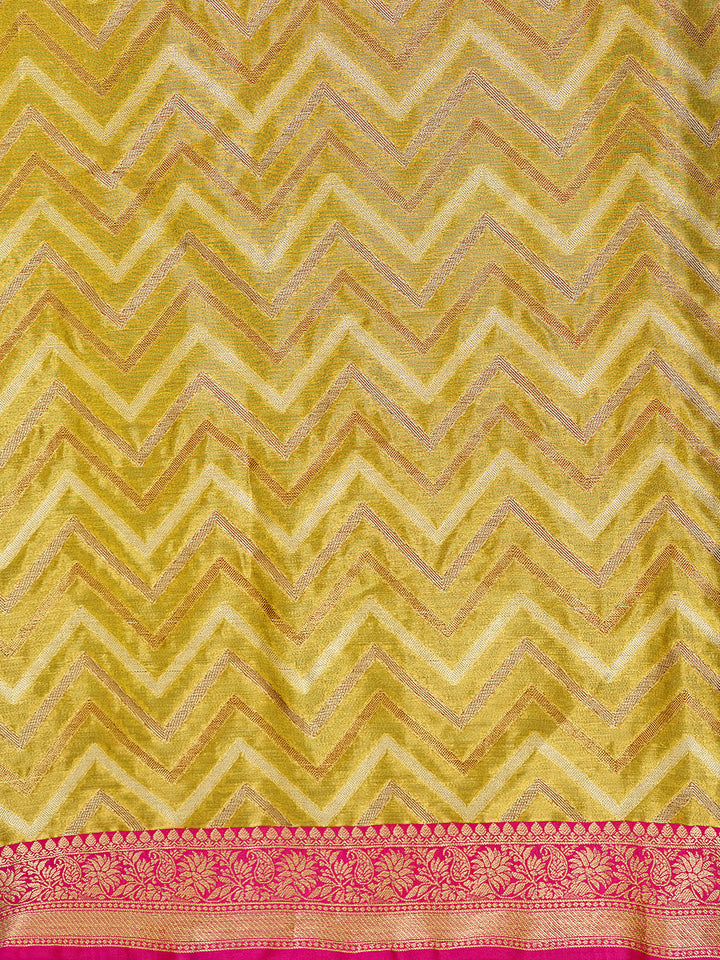 Zari Jaal Cotton Woven Saree