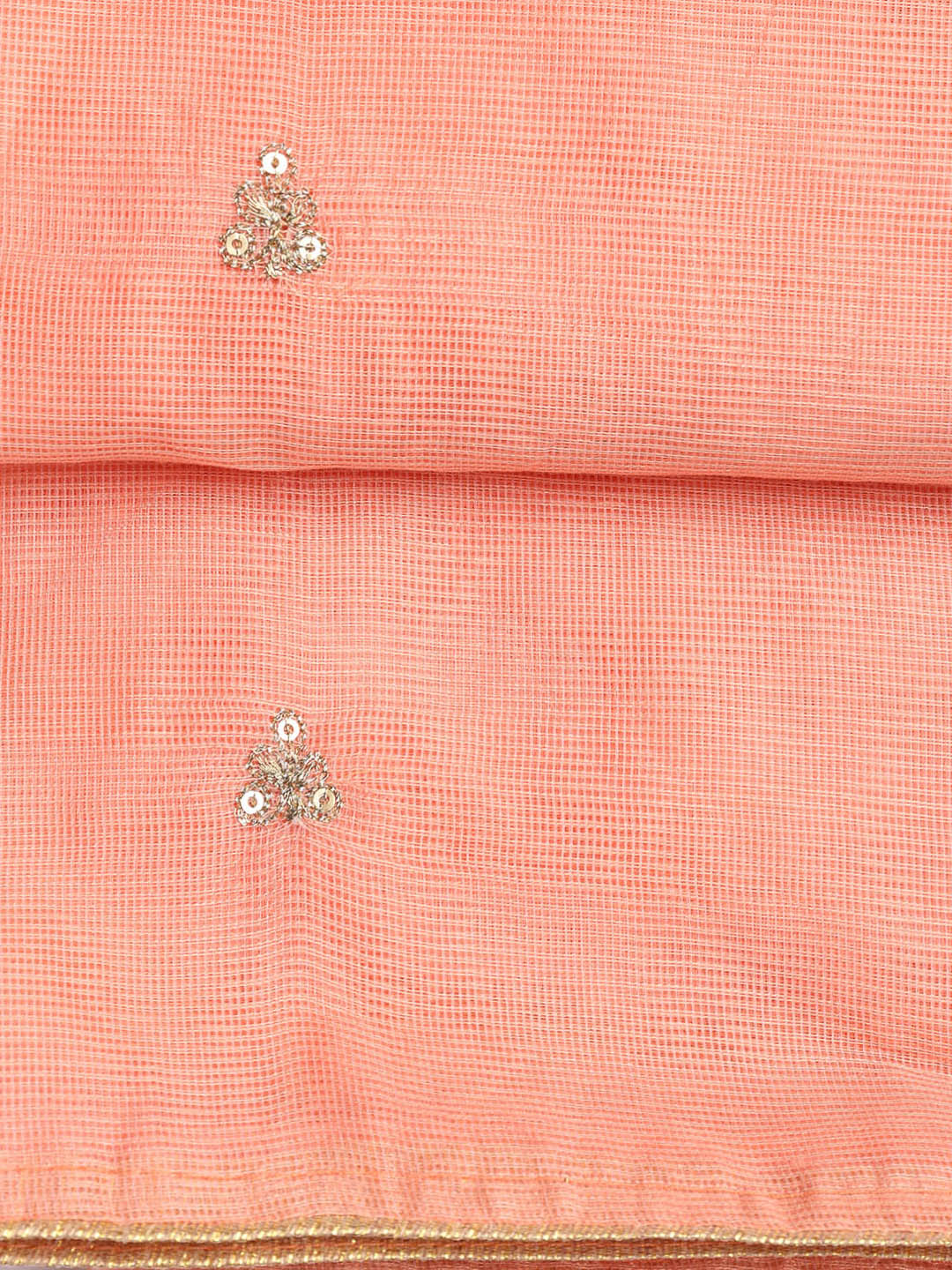Embroidered Cotton Blend Unstitched Suit Piece With Dupatta