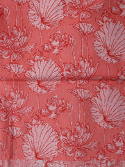 Neck Woek Cotton Blend Unstitched Suit With Dupatta