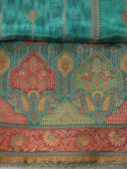 Neck Embroidered Handloom Unstitched Suit With Dupatta
