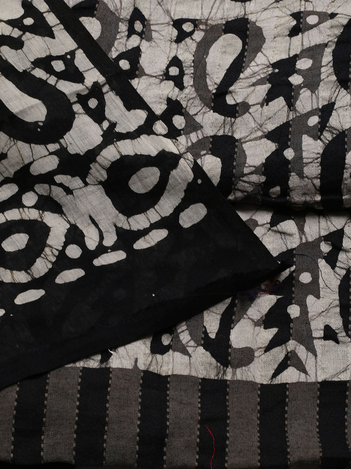 Printed Cotton Blend Unstitched Suit With Dupatta