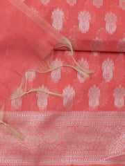 Woven Chanderi Unstitched Suit With Dupatta