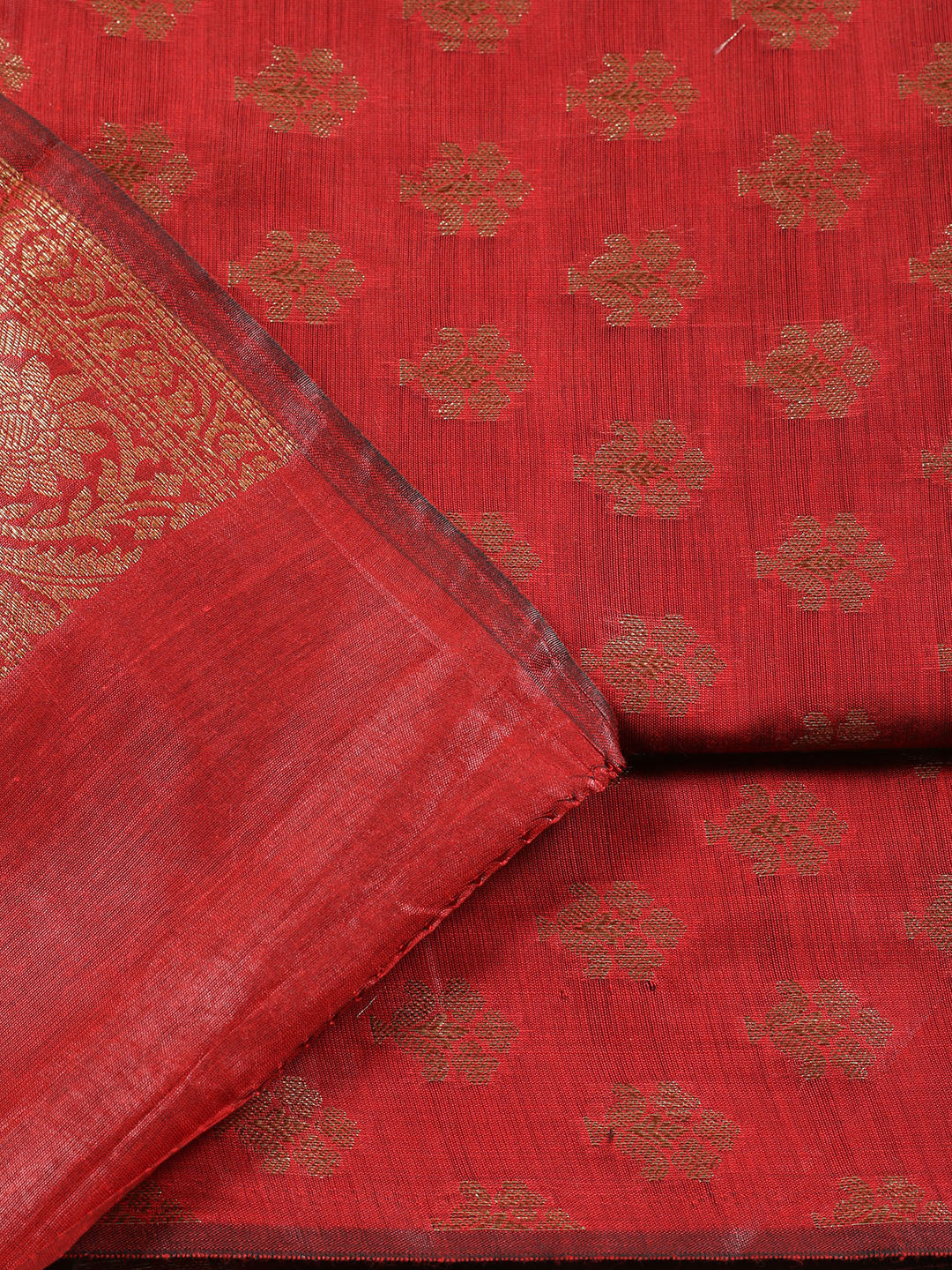 Woven Chanderi Unstitched Suit Piece With Dupatta