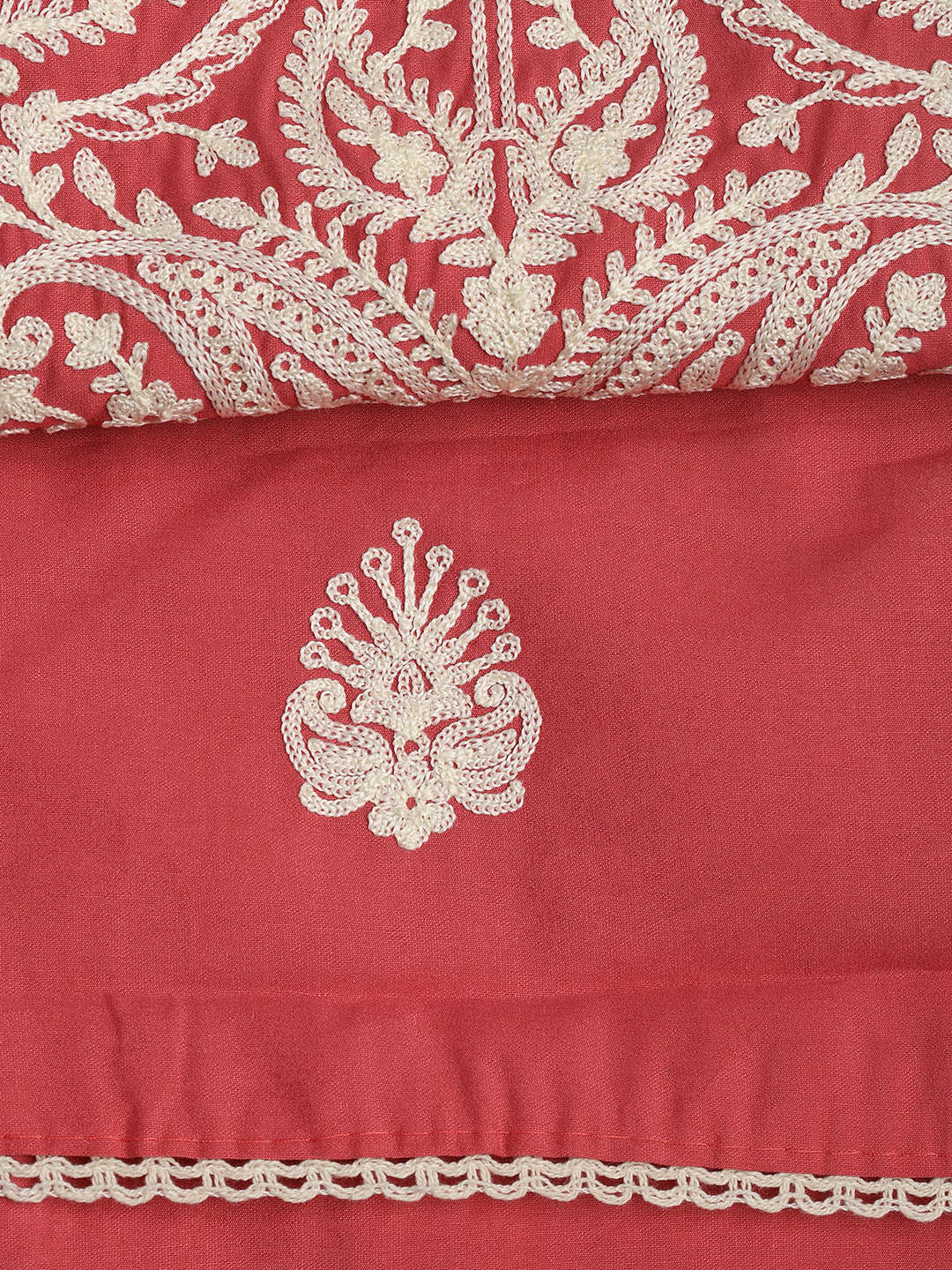 Cotton Blend Unstitched Suit Piece With Dupatta