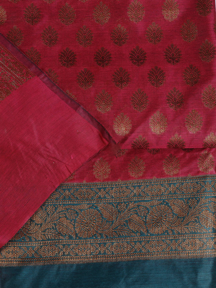 Banarasi Chanderi Unstitched Suit With Dupatta