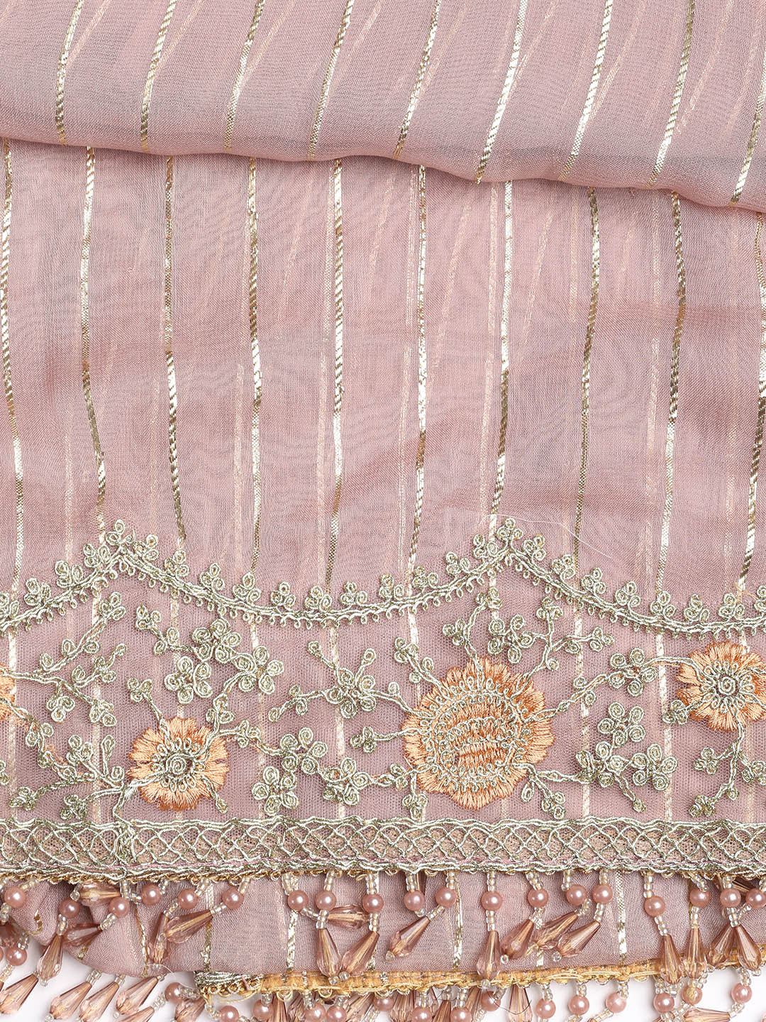 Embroidered Georgette Unstitched Suit Piece With Dupatta