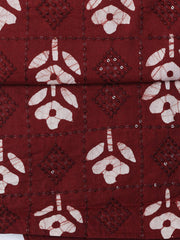 Printed Cotton Blend Unstitched Suit With Dupatta
