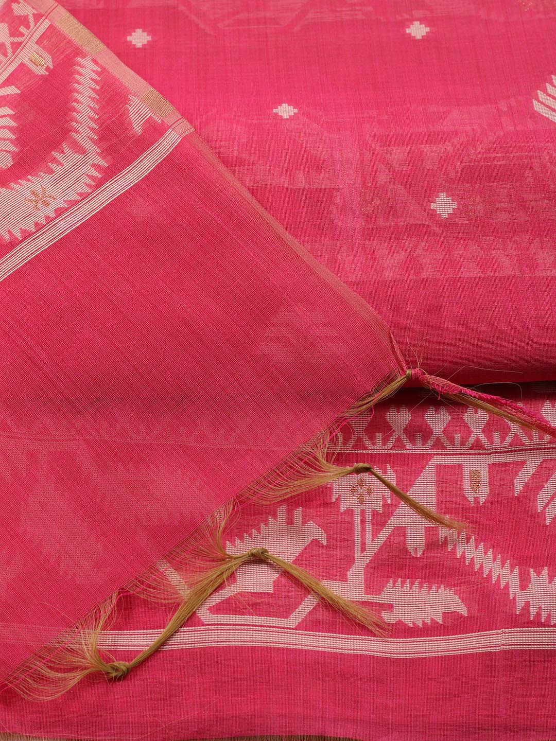 Jamdani Chanderi Unstitched Suit Piece With Dupatta