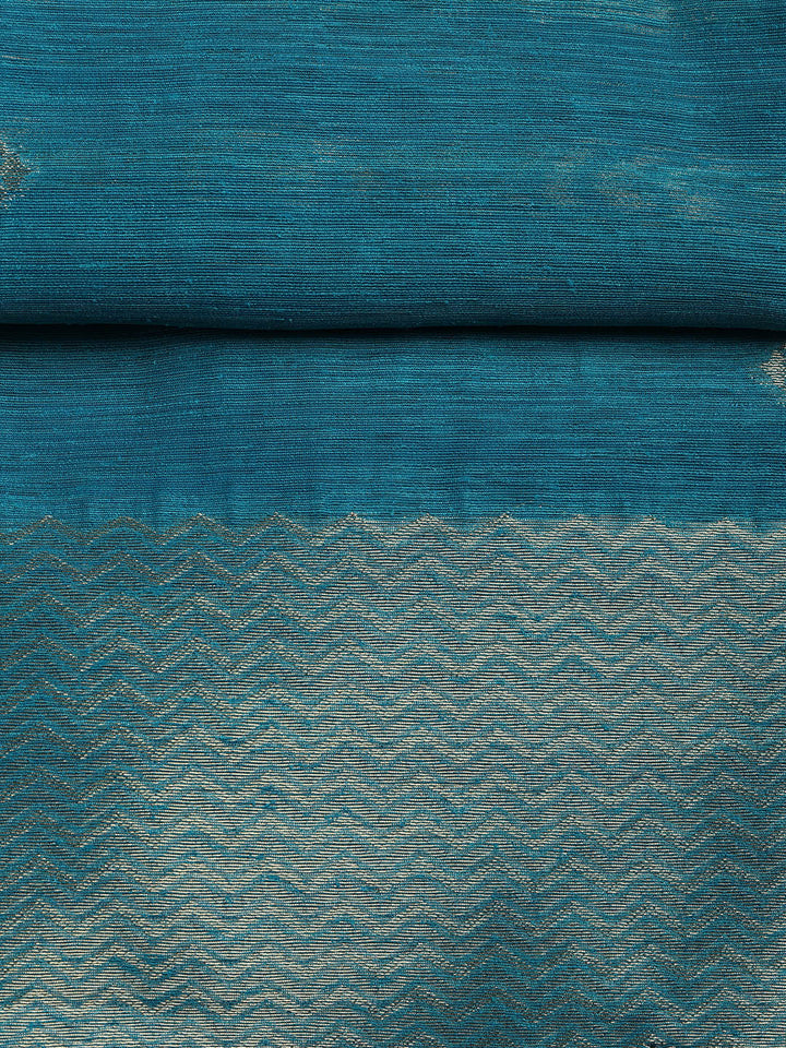 Woven Chanderi Unstitched Suit Piece With Dupatta