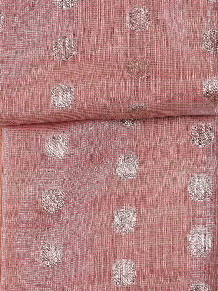 Woven Tissue Unstitched Suit With Dupatta