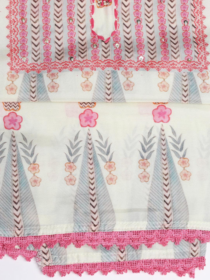 Printed Muslin Unstitched Suit With Dupatta